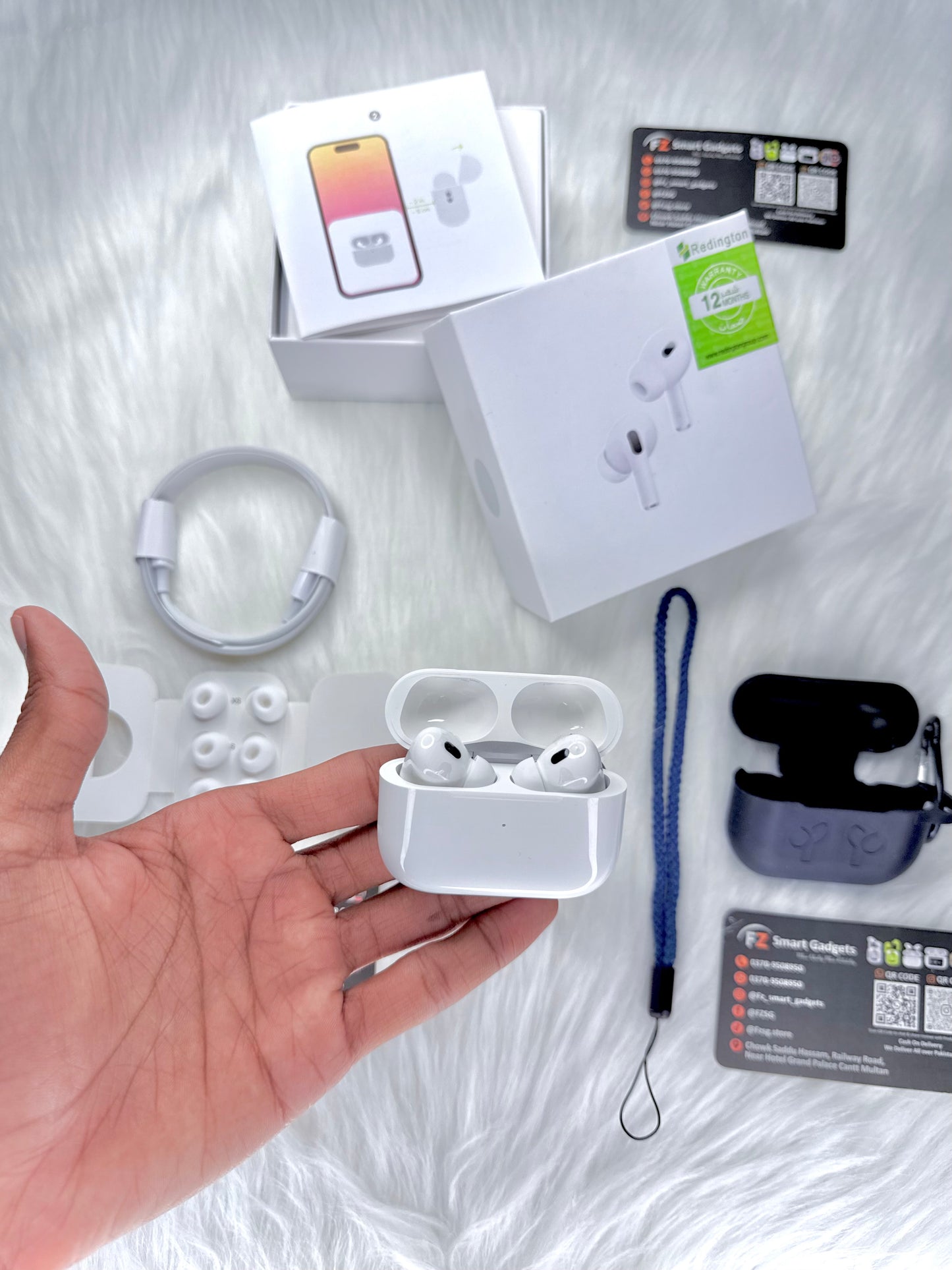 Airpods Pro 2nd Gen - Buzzer Edition with Free Cover and Lanyard