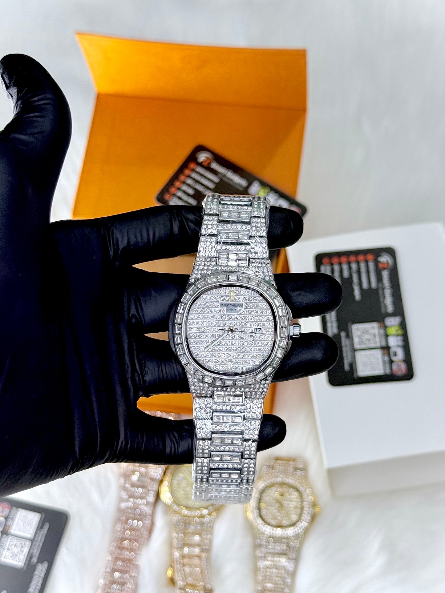 Patek Phillipe Iced Out Watch - Toned Luxury Diamond Look