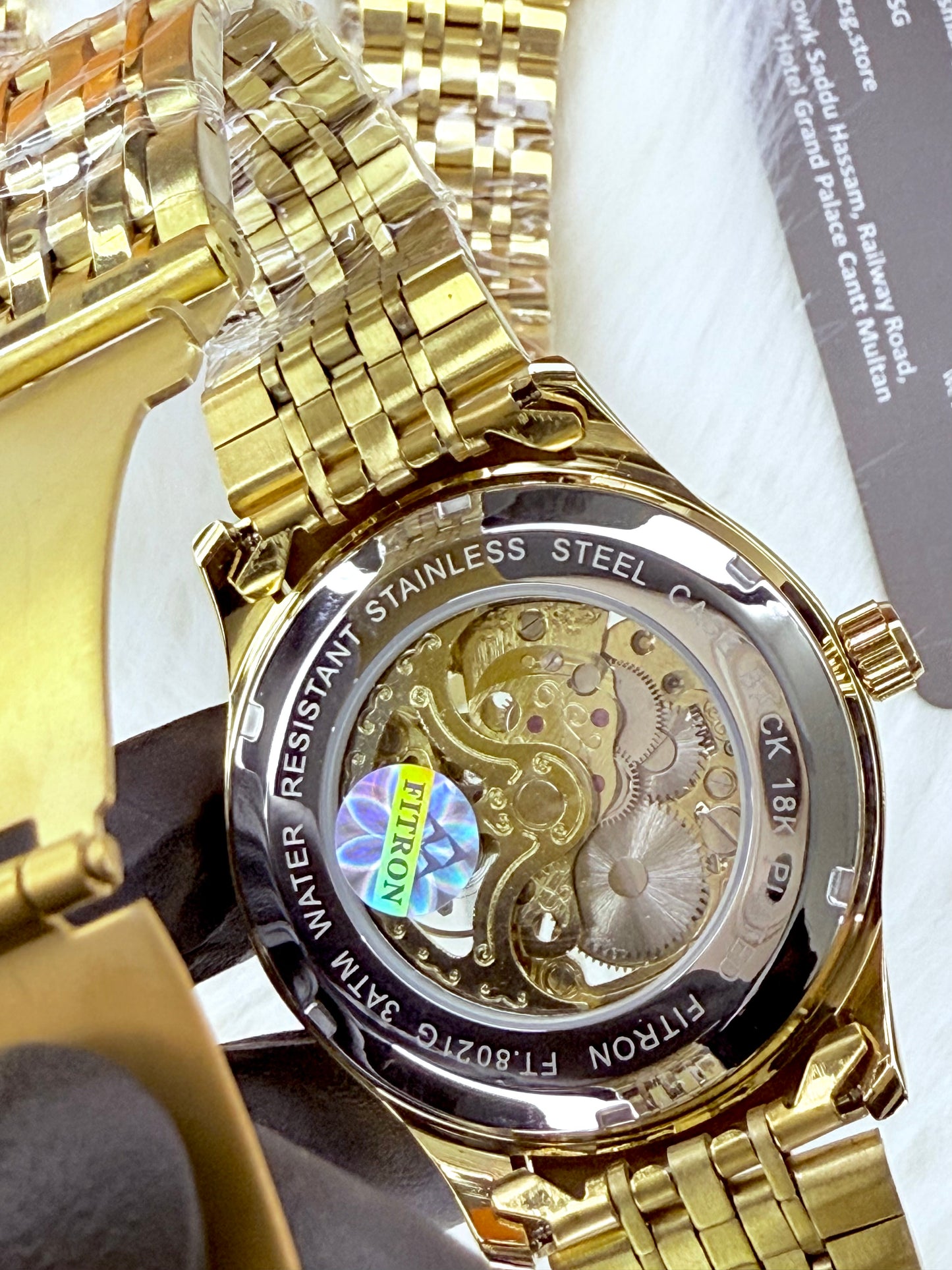 Fitron Skeleton Watch - Automatic Mechanical Movement