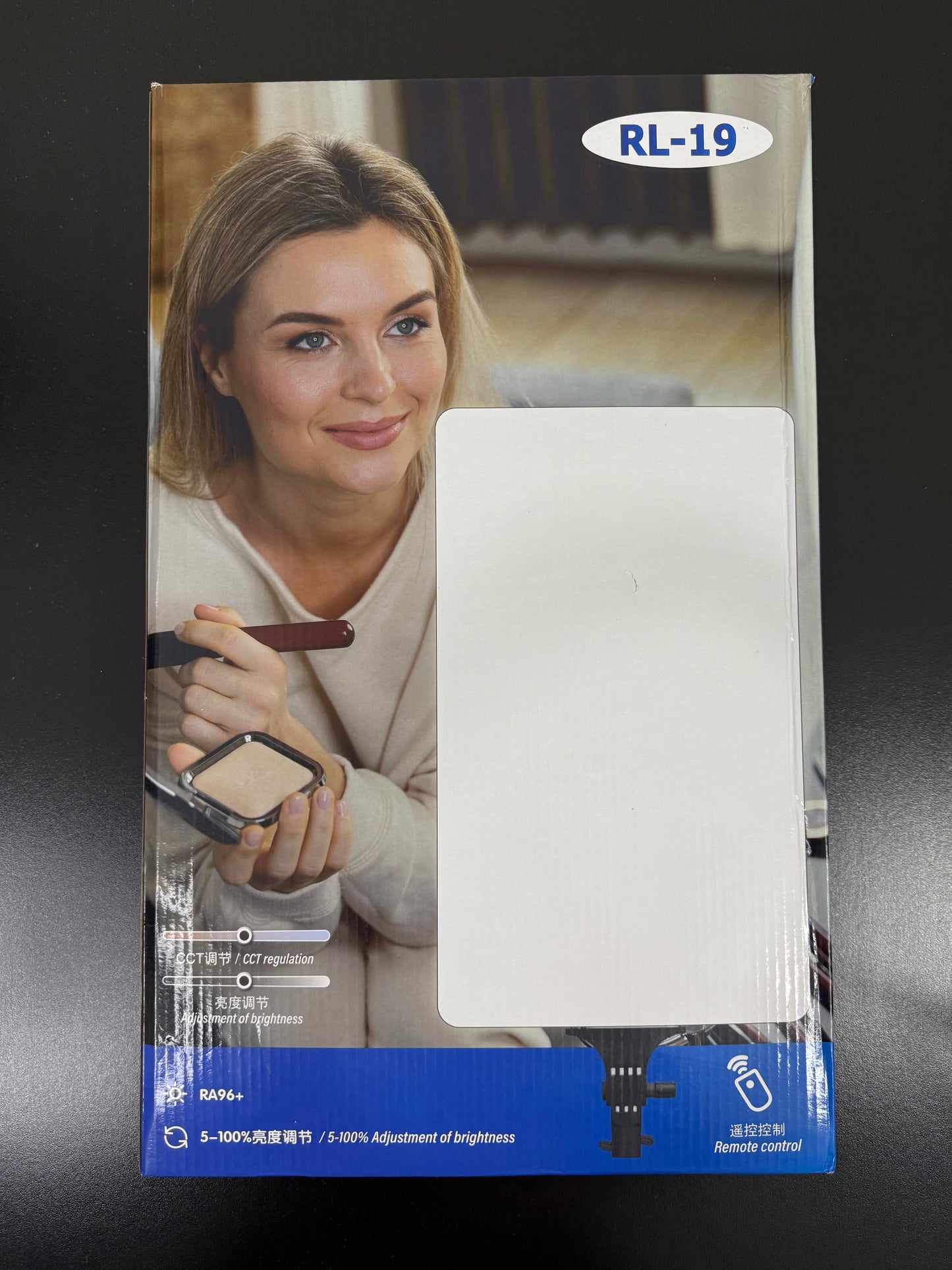 RL-19 Studio LED Light Panel – Rectangular Video Light with Adjustable Brightness, Color Temperature & Remote Control