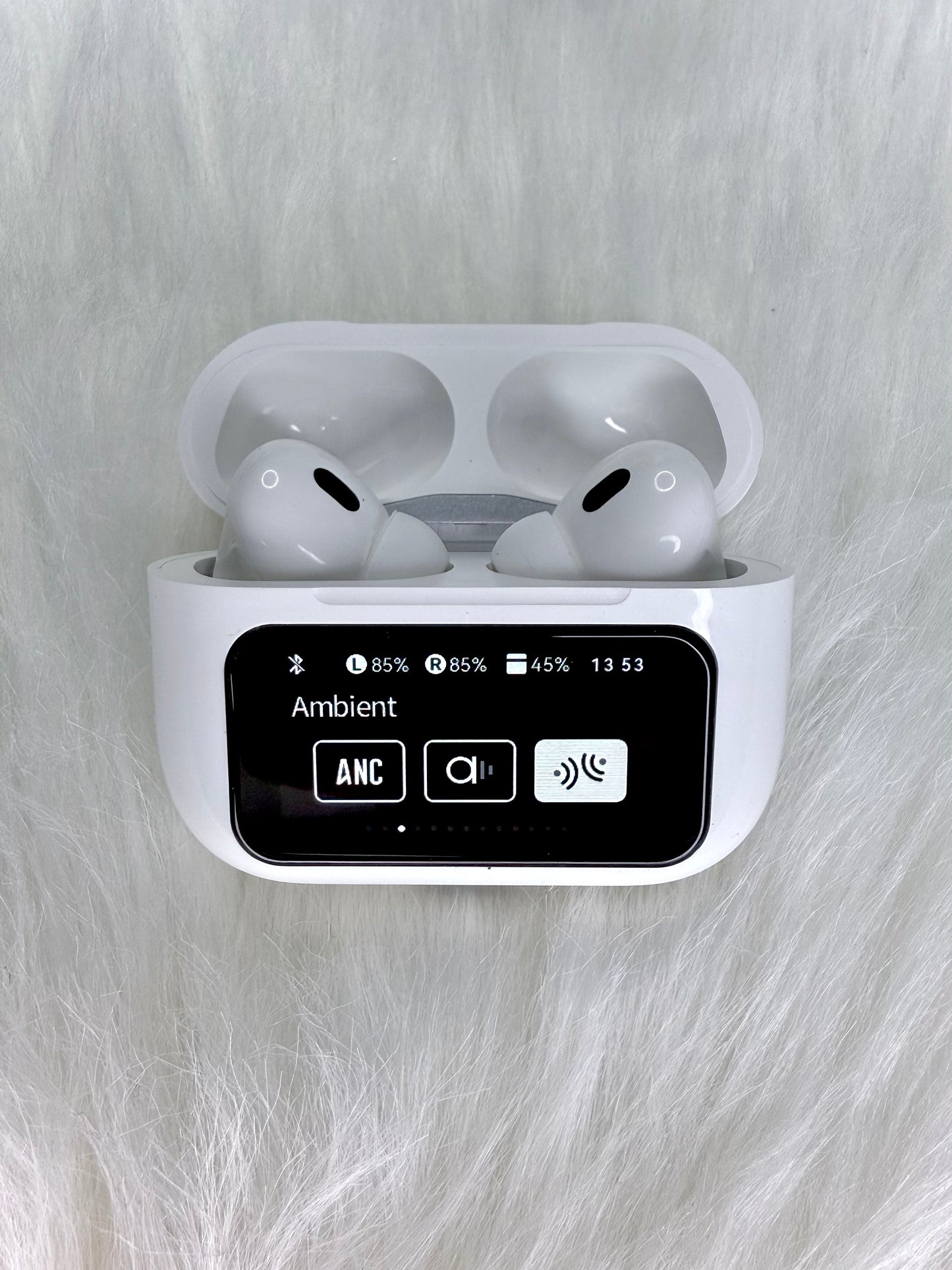 A9 Pro AirPods – Touch Display with ENC/ANC and Free Lanyard