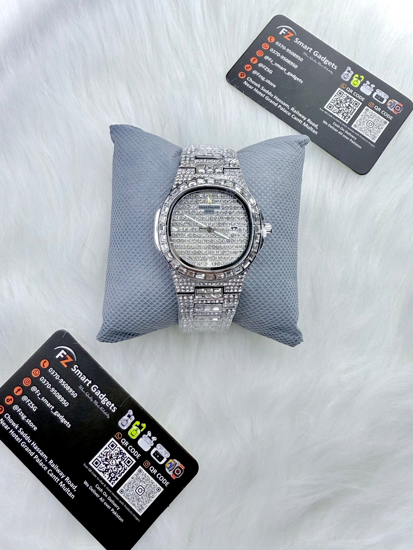 Patek Phillipe Iced Out Watch - Toned Luxury Diamond Look