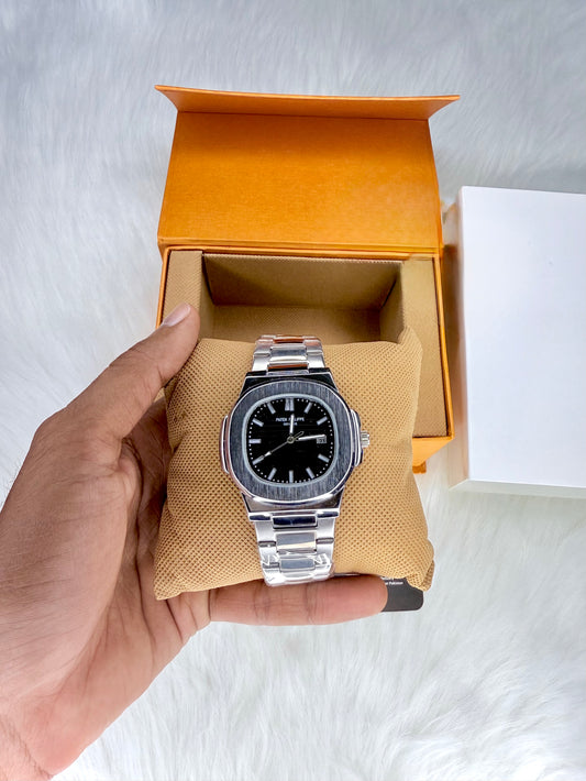 Patek Phillipe Geneve - Stainless Steel Luxury Men's Timepiece