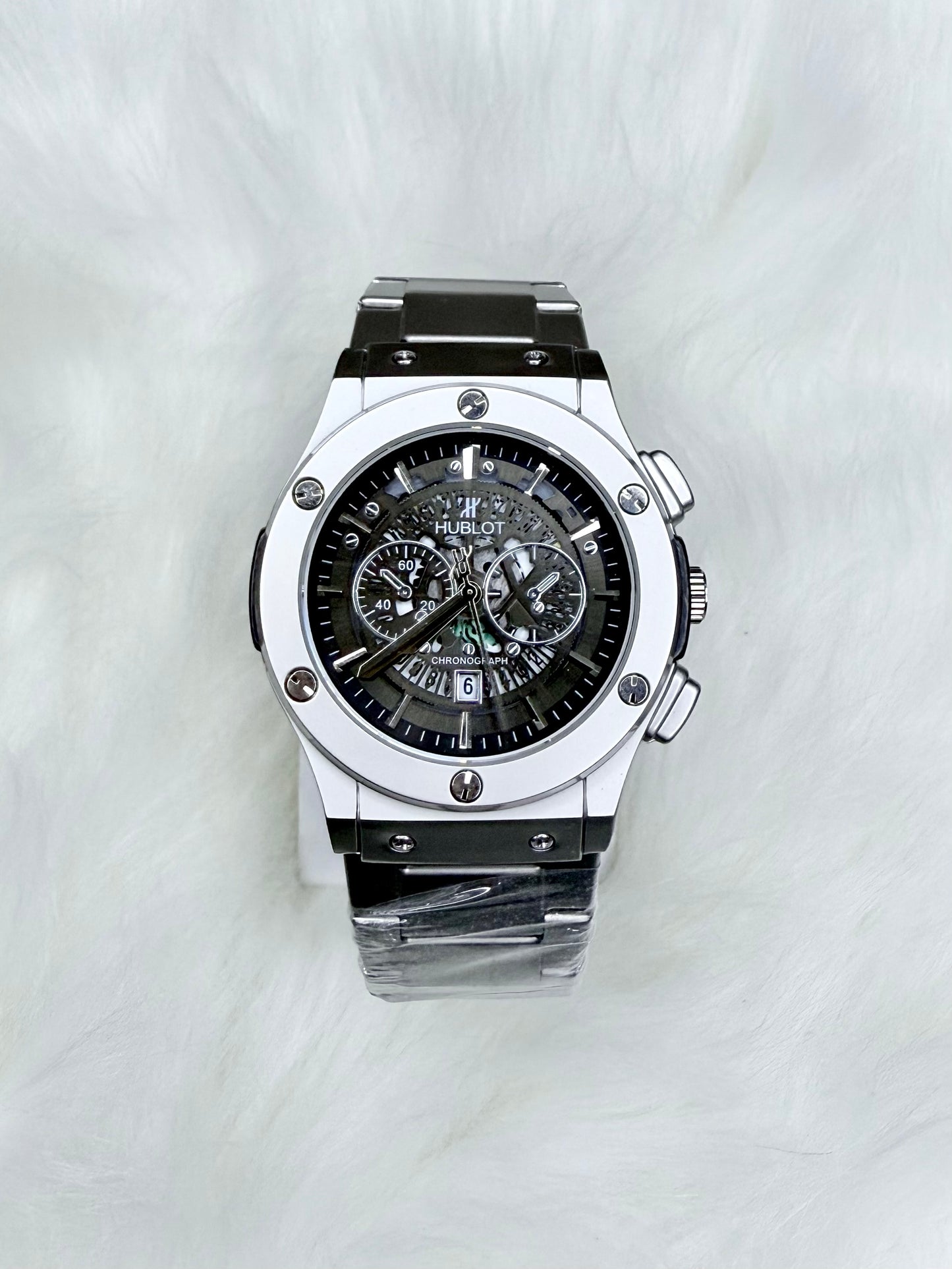 Hublot Classic Fusion Watch - Chronograph with Stainless Steel Chain