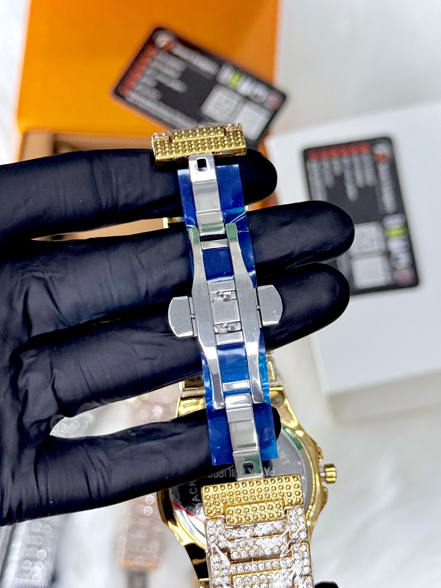 Patek Phillipe Iced Out Watch - Toned Luxury Diamond Look