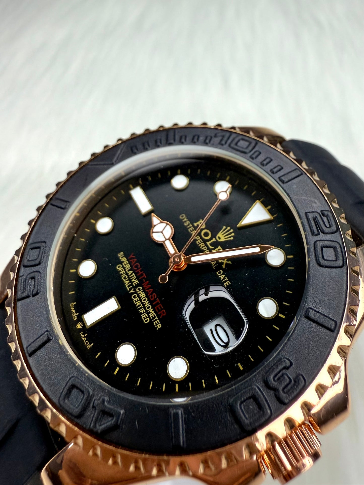 Rollie Yacht Master - Black & Gold Edition