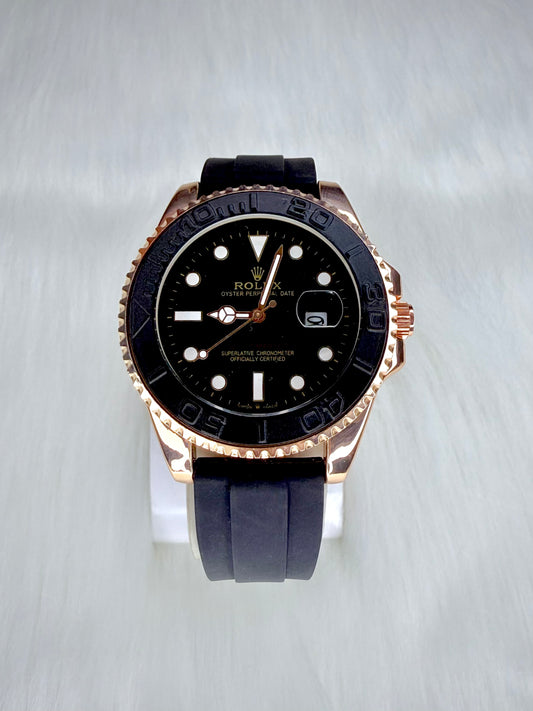 Rollie Yacht Master - Black & Gold Edition